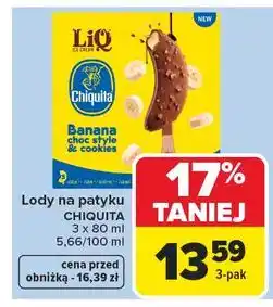 Carrefour Lody bananowe Liq Chiquita oferta