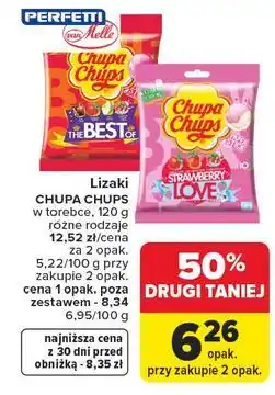 Carrefour Lizaki strawberry love Chupa Chups oferta