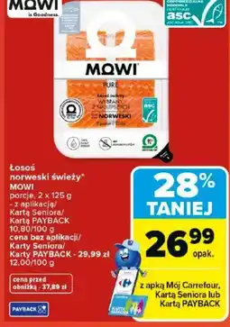Carrefour Market Mowi Łosoś norweski świeży oferta