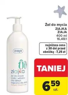 Carrefour Żel do mycia ciała i włosów dla dzieci hypoalergiczny Ziaja Ziajka oferta