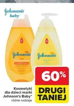 Carrefour Płyn do mycia ciała i włosów 3w1 top to toe Johnson's Baby oferta