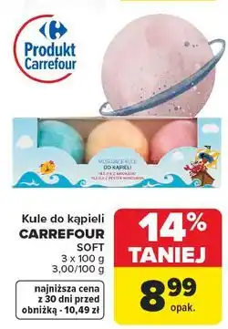 Carrefour Musujące kule do kąpieli z olejkiem awokado i pestek winogron Carrefour Soft oferta