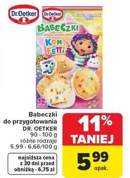 Carrefour Babeczki waniliowe konfetti Dr. Oetker oferta