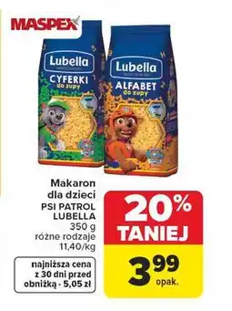 Carrefour Makaron alfabet Lubella oferta