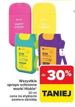 Carrefour Spray do dezynfekcji rąk Hiskin Hot Summer oferta