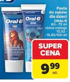Carrefour Pasta do zębów stitch Oral-B Junior oferta