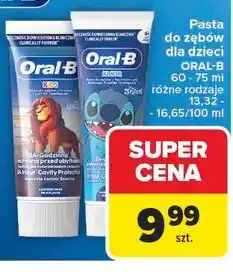 Carrefour Pasta do zębów król lew Oral-B Kids oferta
