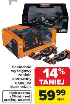 Carrefour Samochód wyścigowy zdalnie sterowany CARRERA różne rodzaje oferta