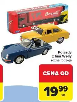 Carrefour Pojazdy z linii Welly różne rodzaje oferta