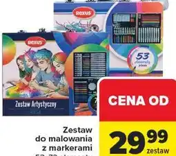 Carrefour Zestaw do malowania z markerami Rexus 53, 72 elementy oferta