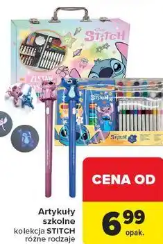 Carrefour Artykuły szkolne kolekcja STITCH różne rodzaje oferta