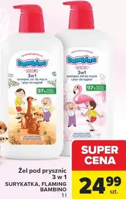 Carrefour Żel pod prysznic 3 w 1 SURYKATKA, FLAMING BAMBINO oferta