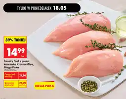 Biedronka Świeży filet z piersi kurczaka Kraina Mięs, Mega Paka oferta