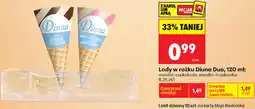 Biedronka Lody w rożku Diuna Duo oferta