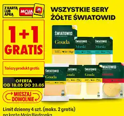 Biedronka Wszystkie sery żółte Światowid 1+1 oferta