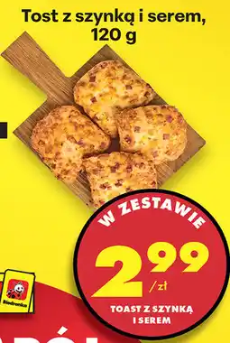 Biedronka Tost z szynką i serem oferta