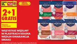 Biedronka Wszystkie wędliny w plastrach Kraina Wędlin 2+1 oferta