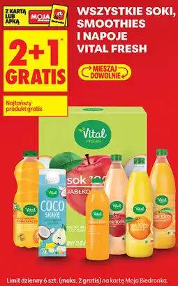 Biedronka Wszystkie Soki, Smoothies I Napoje Vital Fresh oferta