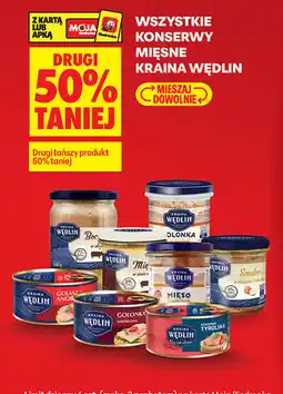 Biedronka Wszystkie konserwy mięsne Kraina Wędlin drugi 50% taniej oferta