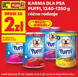Biedronka KARMA DLA PSA PUFFI, 1240-1250 g różne rodzaje oferta