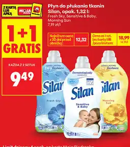 Biedronka Płyn do płukania tkanin Silan, opak. 1,32 l: Fresh Sky, Sensitive & Baby, Morning Sun oferta