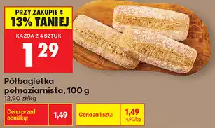 Biedronka Półbagietka pełnoziarnista oferta