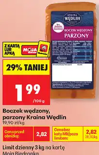 Biedronka Boczek wędzony, parzony Kraina Wędlin oferta