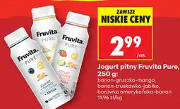 Biedronka Jogurt pitny Fruvita Pure oferta