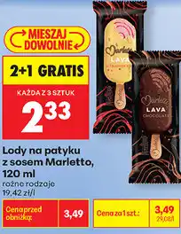 Biedronka Lody na patyku z sosem Marletto oferta