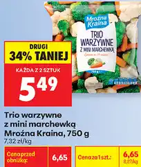 Biedronka Trio warzywne z mini marchewką Mroźna Kraina oferta