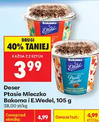 Biedronka Deser Ptasie Mleczko Bakoma i E.Wedel oferta