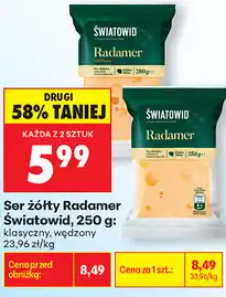 Biedronka Ser żółty Radamer Światowid oferta