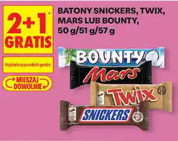 Biedronka Batony Snickers, Twix, Mars lub Bounty oferta
