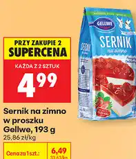 Biedronka Sernik na zimno w proszku Gellwe oferta
