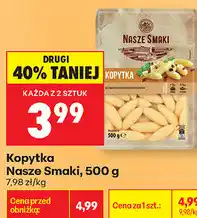 Biedronka Kopytka Nasze Smaki oferta