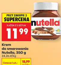 Biedronka Krem do smarowania Nutella oferta