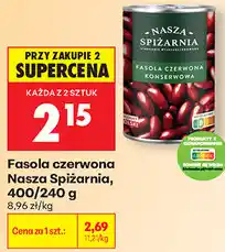 Biedronka Fasola czerwona Nasza Spiżarnia oferta