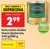 Biedronka Kukurydza słodka Nasza Spiżarnia oferta
