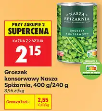 Biedronka Groszek konserwowy Nasza Spiżarnia oferta