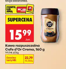 Biedronka Kawa rozpuszczalna Cafe d'Or Crema oferta