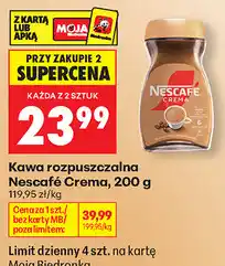 Biedronka Kawa rozpuszczalna Nescafé Crema oferta