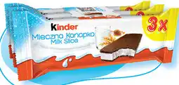 Biedronka Kinder Mleczna Kanapka Milk Slice 3x oferta