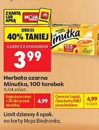 Biedronka Herbata czarna Minutka oferta