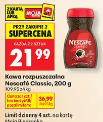 Biedronka Kawa rozpuszczalna Nescafé Classic oferta