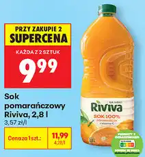 Biedronka Sok pomarańczowy Riviva oferta