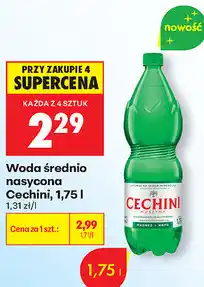 Biedronka Woda średnio nasycona Cechini oferta