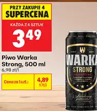 Biedronka Piwo Warka Strong oferta