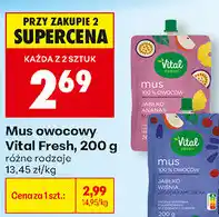 Biedronka Mus owocowy Vital Fresh oferta