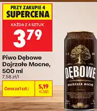 Biedronka Piwo Dębowe Dojrzałe Mocne oferta