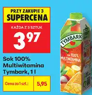 Biedronka Sok 100% Multiwitamina Tymbark oferta